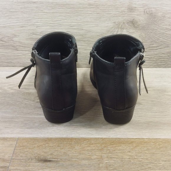 Rampage Black Ankle Botties Boot 1" Heels Side Zip Women's Shoe Shoes Size 6.5M - Picture 7 of 11